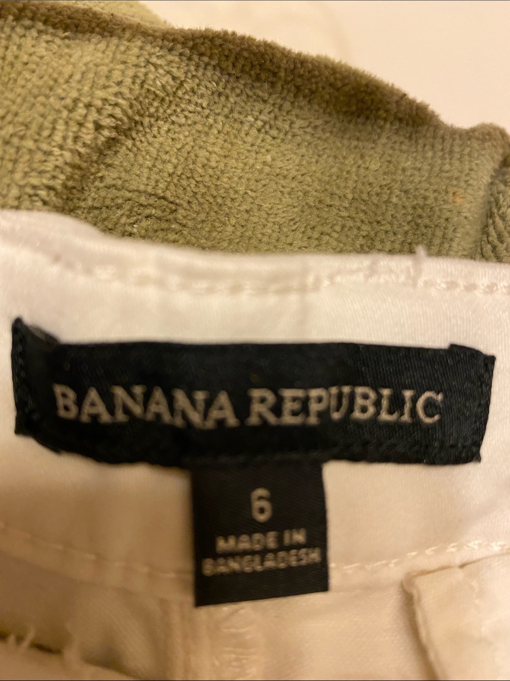 Banana Republic White Cotton Bermuda Shorts - Picture 7 of 8